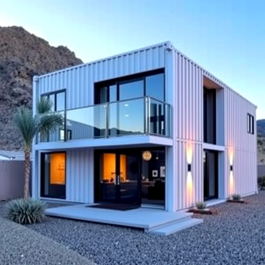 double story container house